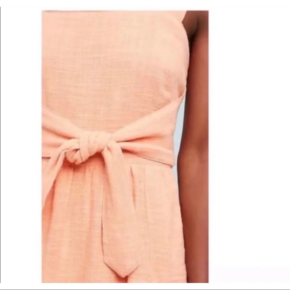 Anthropologie Ingalls Tie-Waist Dress Size 16 NWT (peach) - Picture 5 of 10
